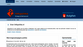 What Infopolitie.nl website looked like in 2019 (4 years ago)