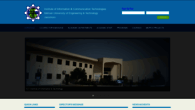 What Iict.muet.edu.pk website looked like in 2019 (4 years ago)