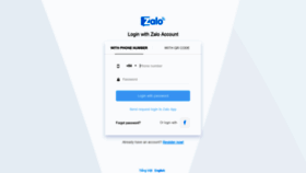 What Id.zalo.me website looked like in 2019 (4 years ago)