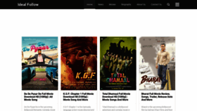 What Idealfollow.in website looked like in 2019 (6 years ago)