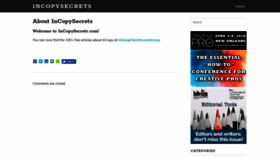 What Incopysecrets.com website looked like in 2019 (4 years ago)