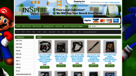 What Inspirevideogames.co.uk website looked like in 2019 (5 years ago)