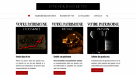 What Investir-dans-le-vin.com website looked like in 2019 (4 years ago)