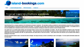 What Island-bookings.com website looked like in 2019 (4 years ago)
