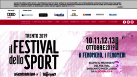 What Ilfestivaldellosport.it website looked like in 2019 (4 years ago)