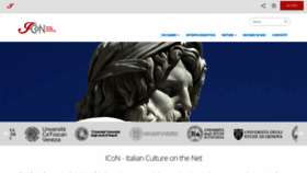What Italicon.it website looked like in 2019 (4 years ago)