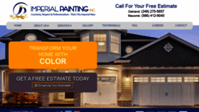 What Imperialpaintinginc.com website looked like in 2019 (4 years ago)