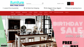 What Ifurniture.co.nz website looked like in 2019 (4 years ago)