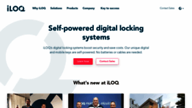 What Iloq.com website looked like in 2019 (4 years ago)
