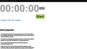What Ipadstopwatch.com website looked like in 2019 (4 years ago)