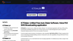 What Ictdialer.org website looked like in 2019 (4 years ago)