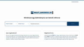 What Ingatlankereso.hu website looked like in 2019 (4 years ago)