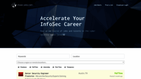What Infosec-jobs.com website looked like in 2019 (4 years ago)