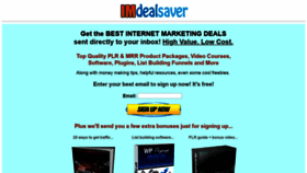 What Imdealsaver.com website looked like in 2019 (4 years ago)