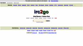 What Irc2go.com website looked like in 2019 (4 years ago)