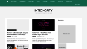 What Intechgrity.com website looked like in 2019 (4 years ago)