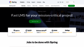 What Ispringlearn.com website looked like in 2019 (4 years ago)