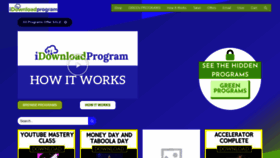 What Idownloadprogram.com website looked like in 2019 (4 years ago)