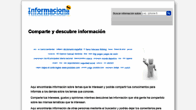 What Informaciona.com website looked like in 2019 (4 years ago)