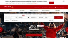 What Iberia.es website looked like in 2019 (4 years ago)