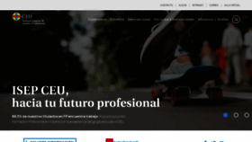 What Isepceu.es website looked like in 2019 (4 years ago)