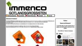 What Immenco.se website looked like in 2019 (4 years ago)