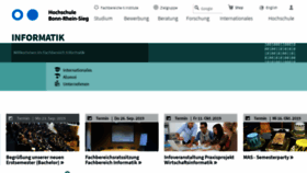 What Inf.hochschule-bonn-rhein-sieg.de website looked like in 2019 (4 years ago)