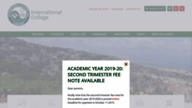 What Ic.edu.lb website looked like in 2019 (4 years ago)