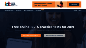 What Ieltsonlinetests.com website looked like in 2019 (4 years ago)