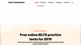 What Ieltstrainingonline.com website looked like in 2019 (4 years ago)