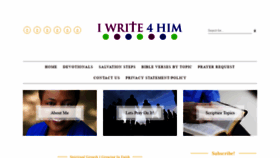 What Iwrite4him.com website looked like in 2019 (4 years ago)