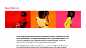 What Isaacmizrahi.com website looked like in 2019 (4 years ago)