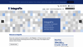 What Integrafin.co.uk website looked like in 2019 (4 years ago)