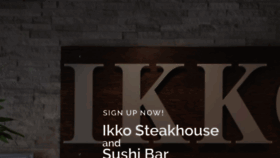 What Ikkosteakhouse.com website looked like in 2019 (4 years ago)