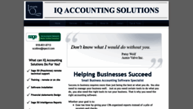 What Iqaccountingsolutions.com website looked like in 2019 (4 years ago)