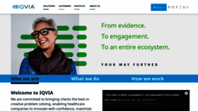 What Iqvia.com website looked like in 2019 (4 years ago)