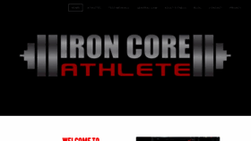 What Ironcoreathlete.com website looked like in 2019 (4 years ago)