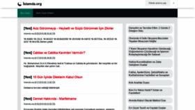 What Islamda.org website looked like in 2019 (4 years ago)