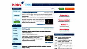What Infolex.lt website looked like in 2019 (4 years ago)