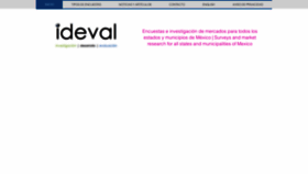 What Ideval.mx website looked like in 2019 (4 years ago)