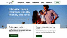What Integrityinsurance.com website looked like in 2019 (4 years ago)