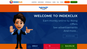 What Indexclix.com website looked like in 2019 (4 years ago)