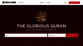 What Irfan-ul-quran.com website looked like in 2019 (4 years ago)