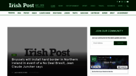 What Irishpost.com website looked like in 2019 (4 years ago)