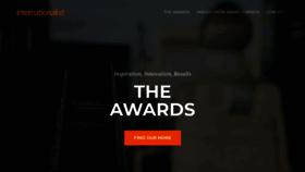 What Internationalist-awards.com website looked like in 2019 (4 years ago)