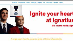 What Ignatius.sa.edu.au website looked like in 2019 (4 years ago)