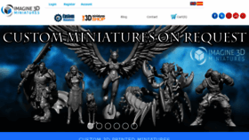What Imagine3dminiatures.com website looked like in 2019 (4 years ago)