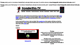 What Invaderzim.tv website looked like in 2019 (4 years ago)