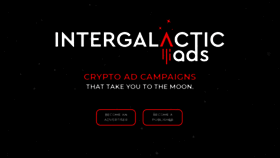 What Intergalacticads.com website looked like in 2019 (4 years ago)