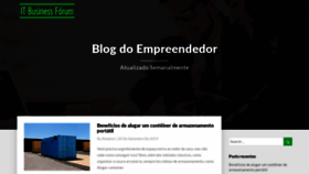 What Itbusinessforum.com.br website looked like in 2019 (4 years ago)
